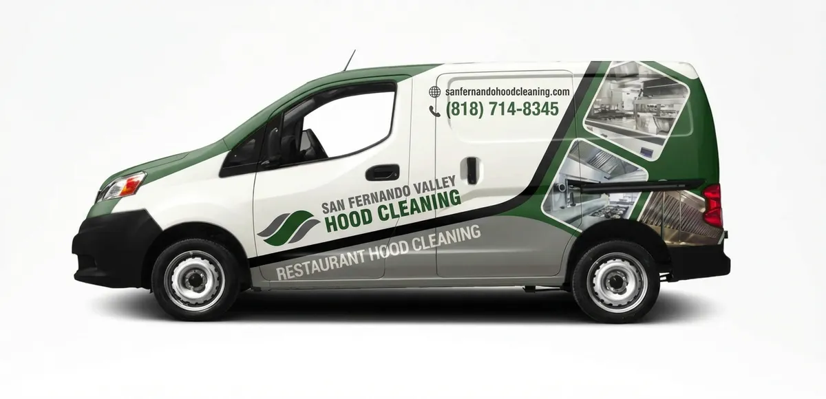 San Fernando Valley Hood Cleaning work van